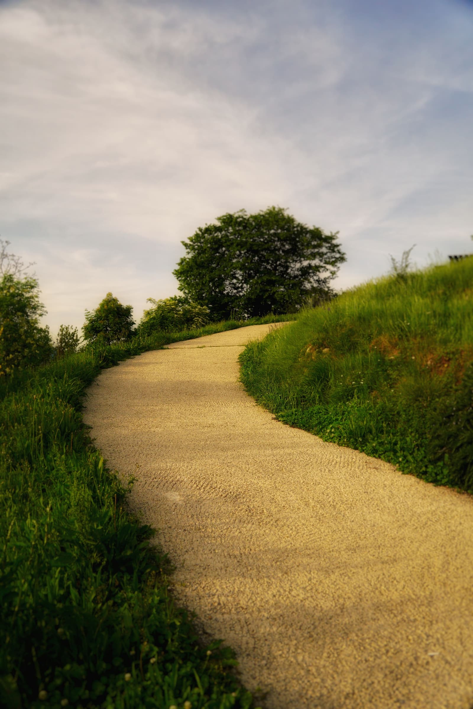 Un chemin qui monte — symbole de transformation